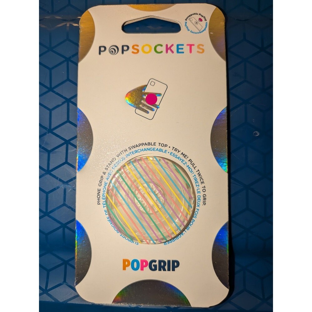 PopSockets PopGrip Trans Colorblock NEW  805635Free Ship